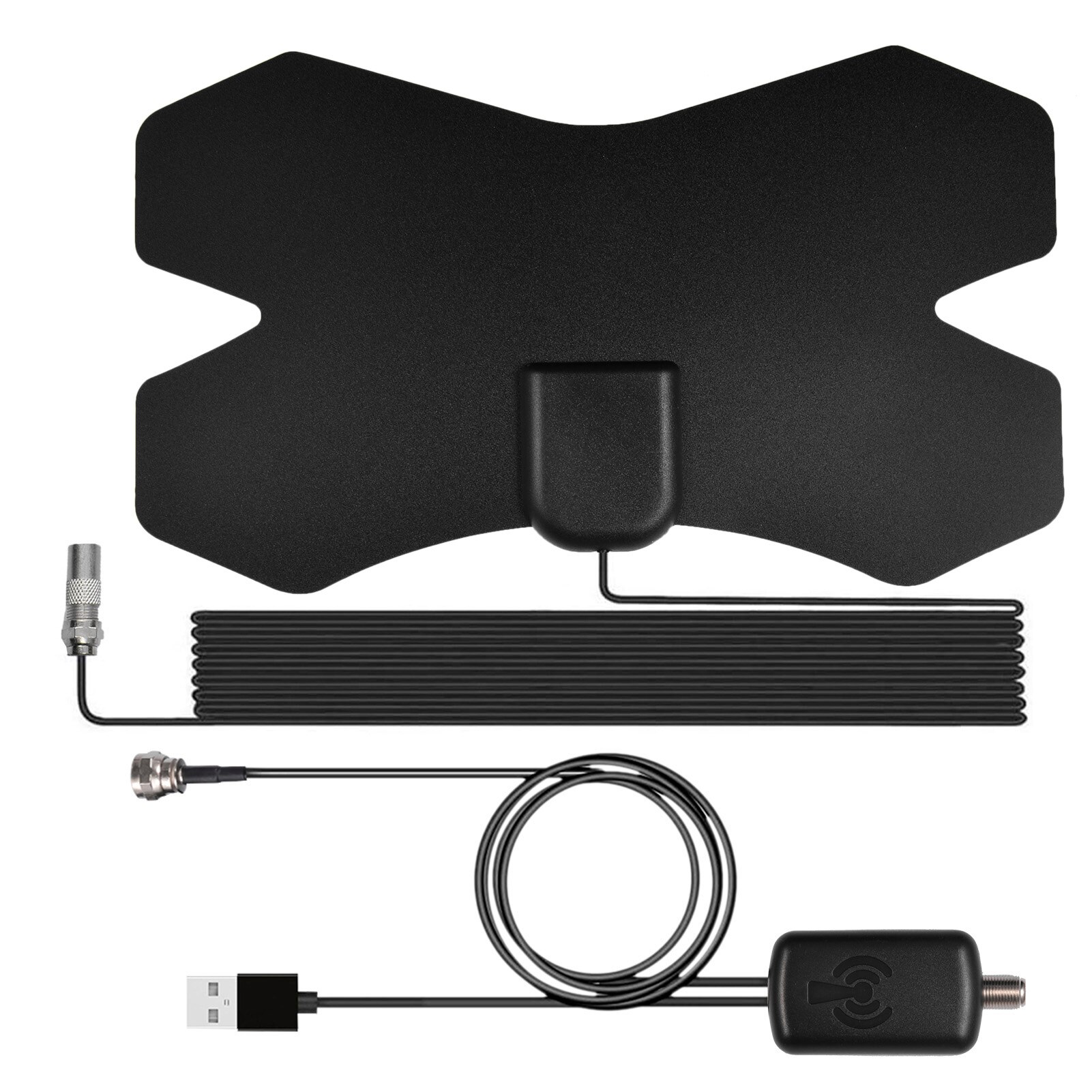4K Digital TV Antenna TV Indoor With Amplifier Signal Booster 2000 Miles Range Inxdoor HDTV DTV Antenna HD Digital Antenna: B