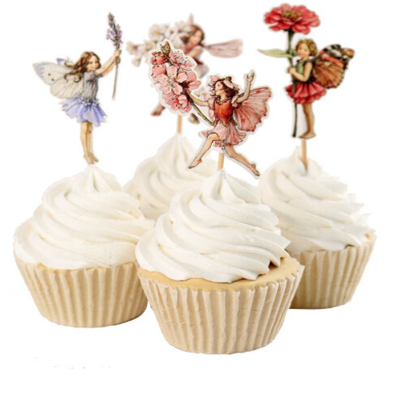 24Pcs Little Bos Fee Cupcake Topper Cupcake Pick Kids Verjaardag Decoratie