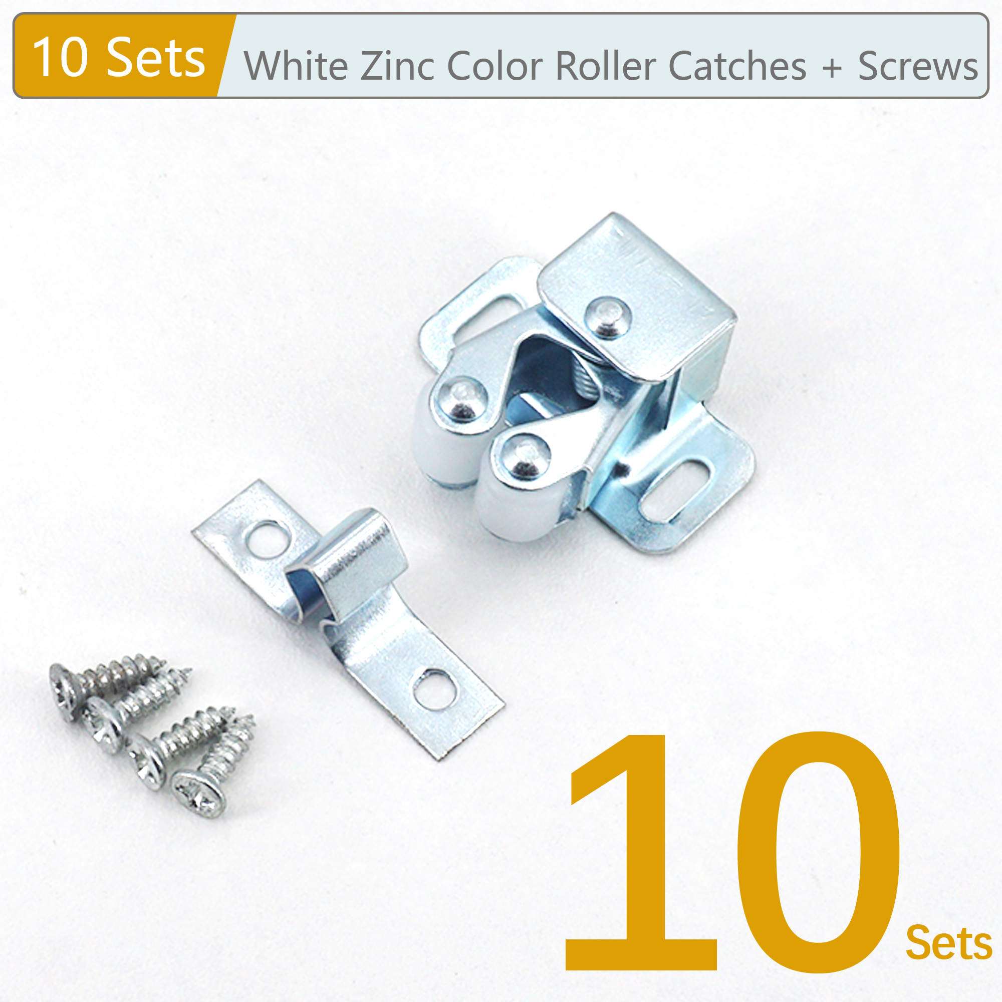 10/5/2 Sets Cabinet Roller Catch Door Stop Closer Stoppers Damper Buffer Clasp Latch for Wardrobe Cupboard Furniture Hardware: PURPLE