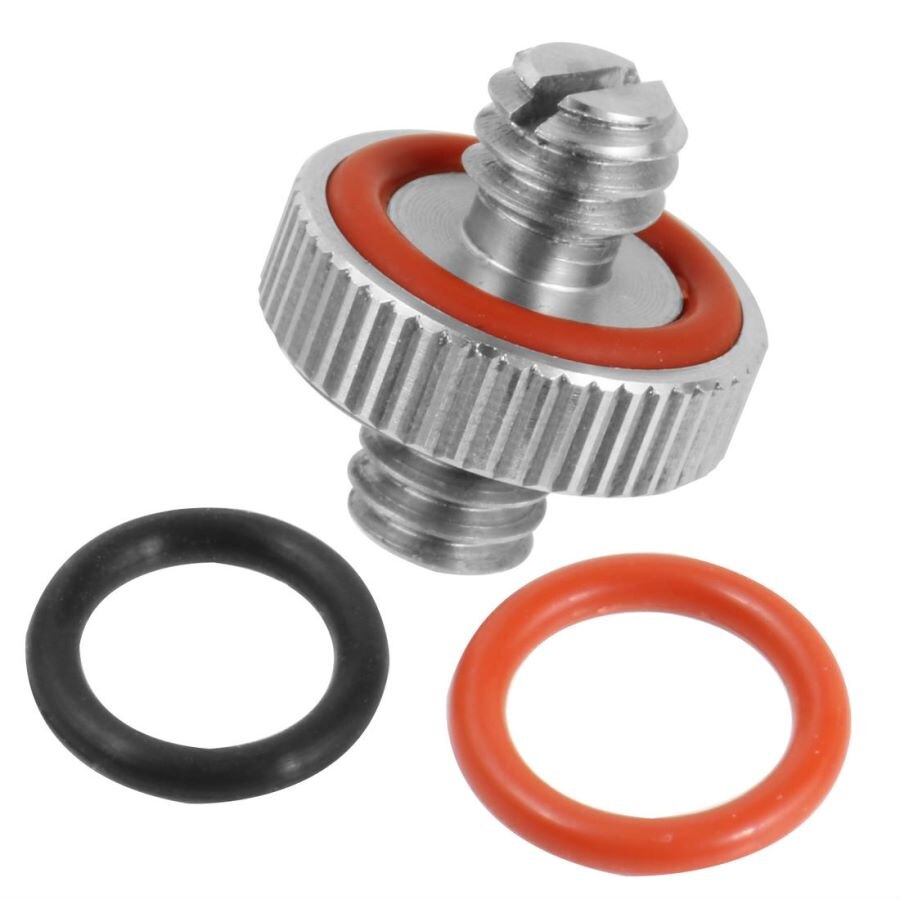 Stainless Steel Camera Screw Adapter Convert Dual Head Converter 1/4"-20 to 1/4 or 3/8" for Tripod Camera Cage Rig Screw Pack