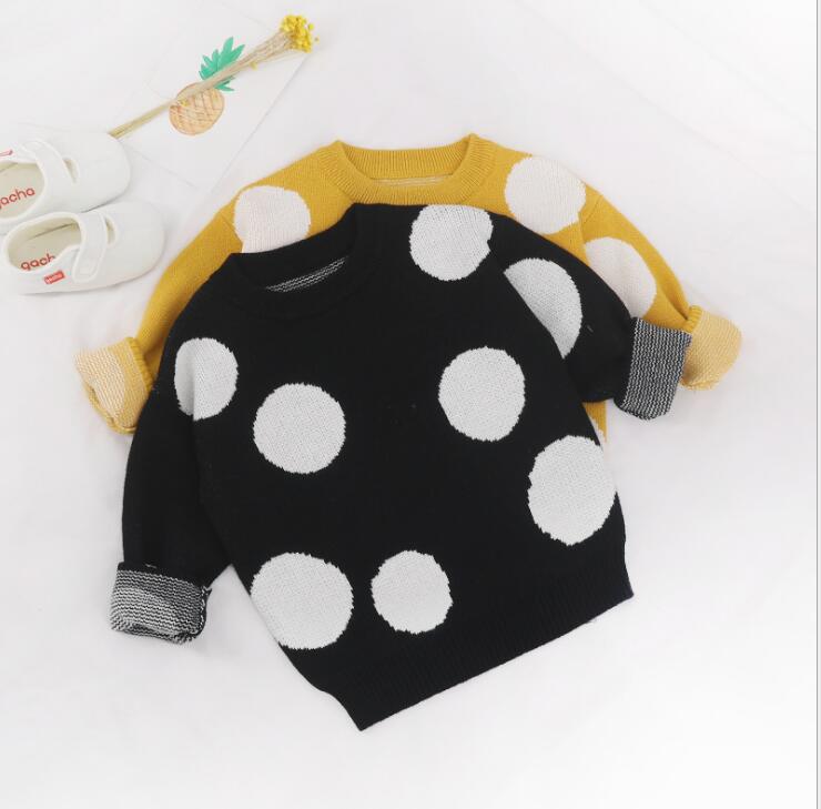 Baby Trui Herfst Baby Jongens Truien Dot Katoen Meisjes Vesten Gebreide Baby Meisjes Truien Winter Peuter Vesten Meisjes Jongen