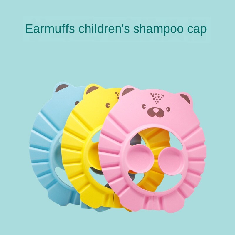 Baby Shampoo Artefact Baby Kind Waterdicht Gehoorbeschermingsmiddel Kind Bad Peuter Shampoo Douche Cap Verstelbare Kind Badmuts
