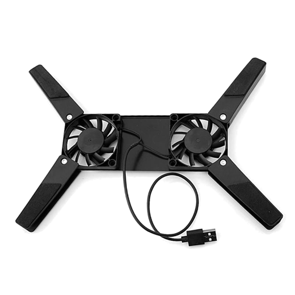 USB Powered Foldable Cooler Pad with Double 60mm Fans Laptop Stand Notebook Cooling Pad for Notebook Laptop PC Computer