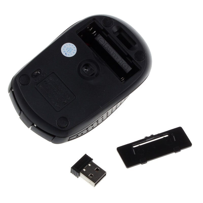 neue 2,4G kabellos Mini Clever Tragbare Optische Maus Mäbenutzen USB Empfänger Für Computer PC Laptop Universal- Maus Blau