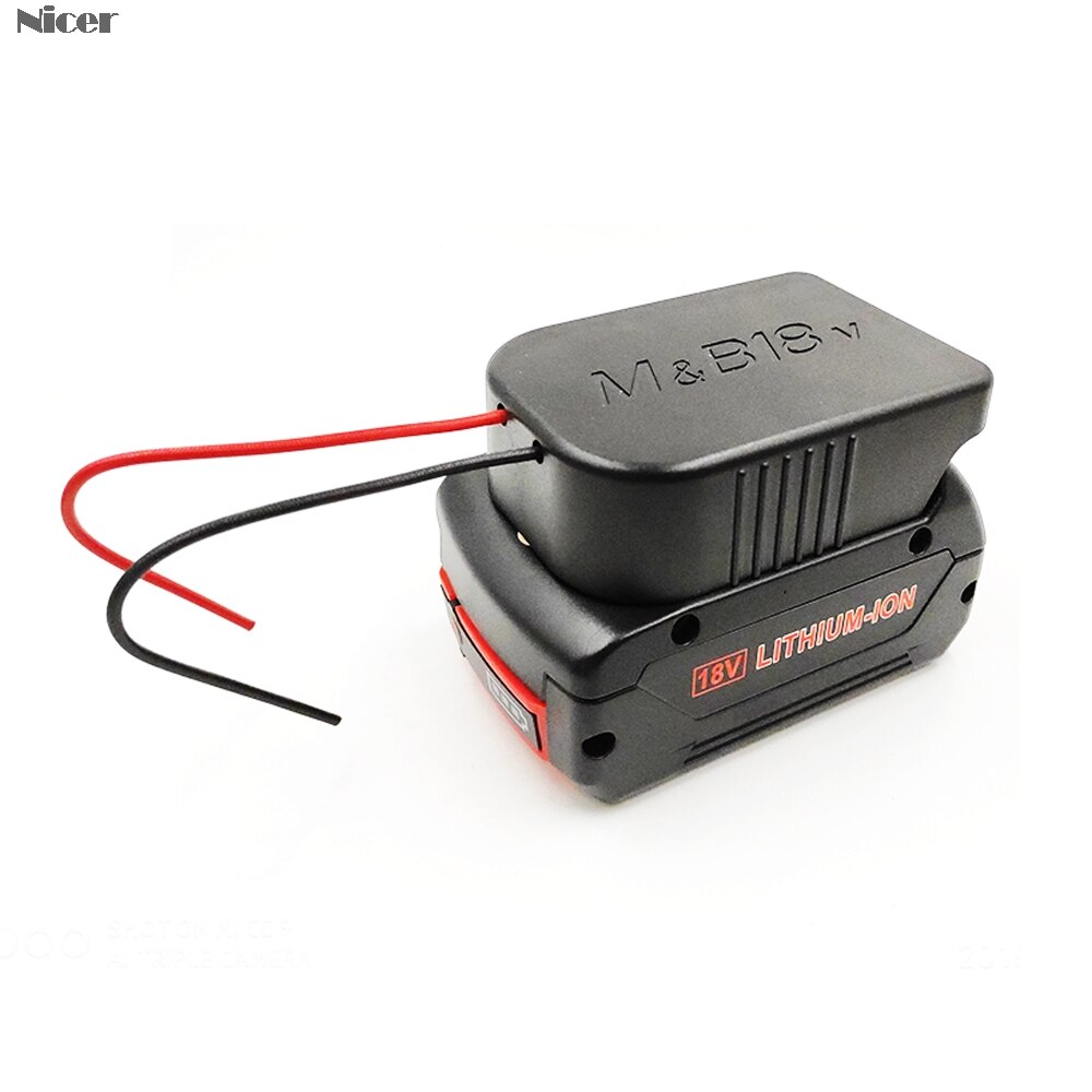 18V Battery Adapter For MAKITA&BOSCH Battery Power Mount Connector Adapter Dock Holder With 12 Awg Wires Adapter
