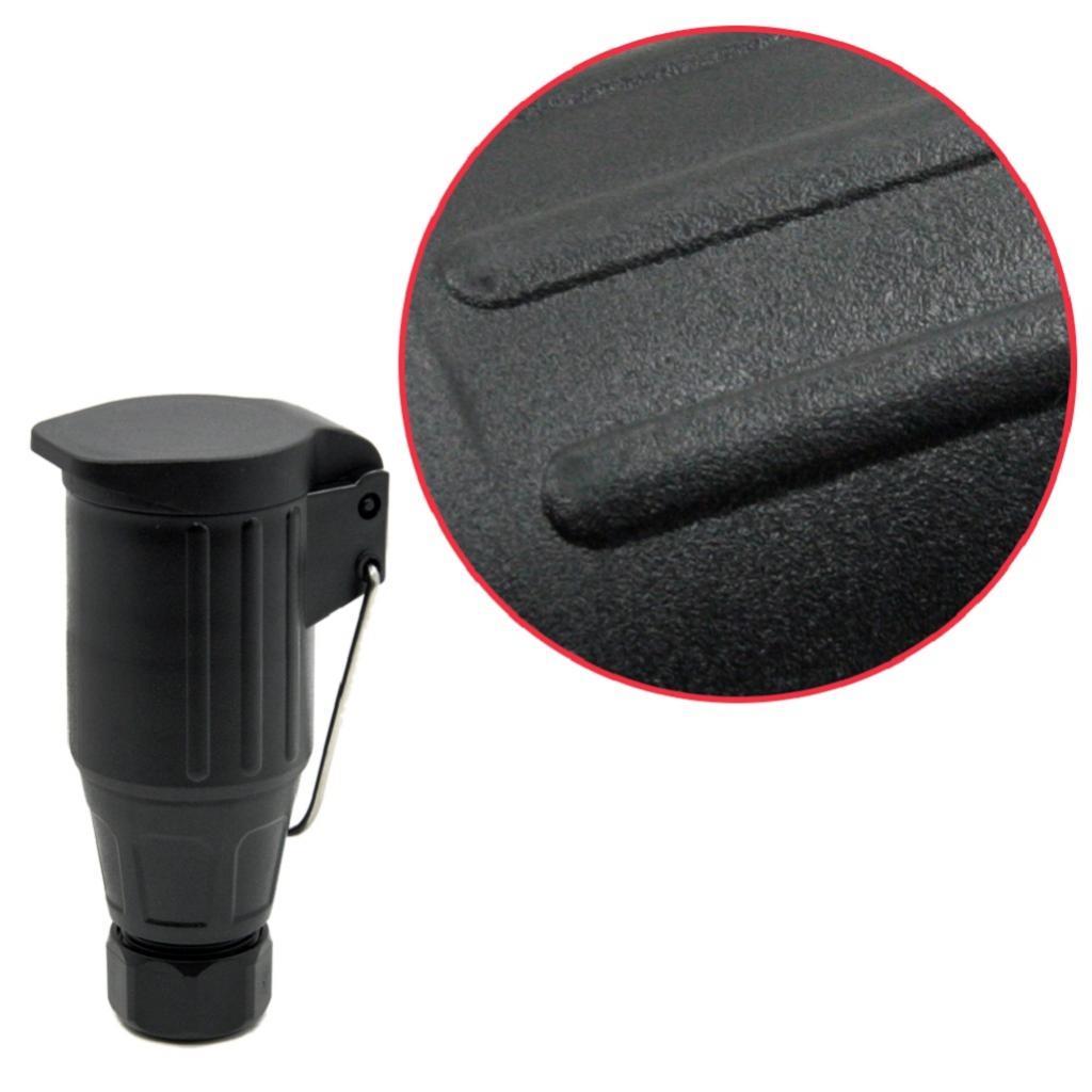 Adaptateur de prise de remorquage 13 broches magideal pour remorque de voiture et camion 12v noir