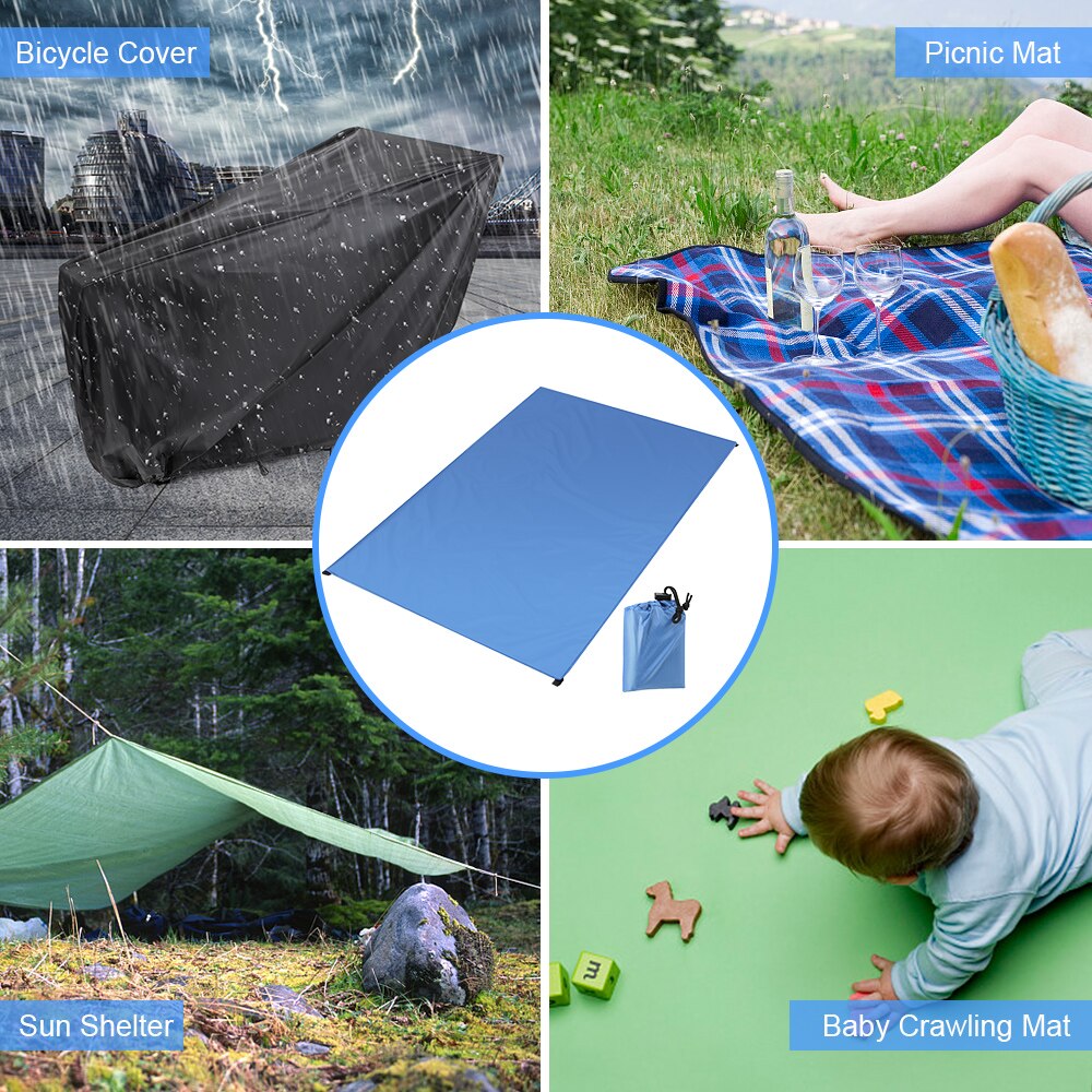 Stuoia da spiaggia a prova d'umidità stuoia da Picnic pieghevole impermeabile sedile da campeggio leggero da esterno cuscino per tappetino coperta da esterno telo da terra