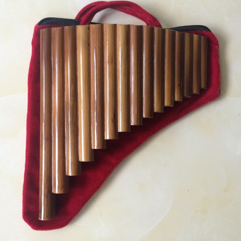 SevenAngel Handgemaakte Rechterhand 15 Buizen Bamboe Panflute Sleutel van G Houtblazers Fluit Xiao Folk Muziekinstrumenten leidingen Dizi