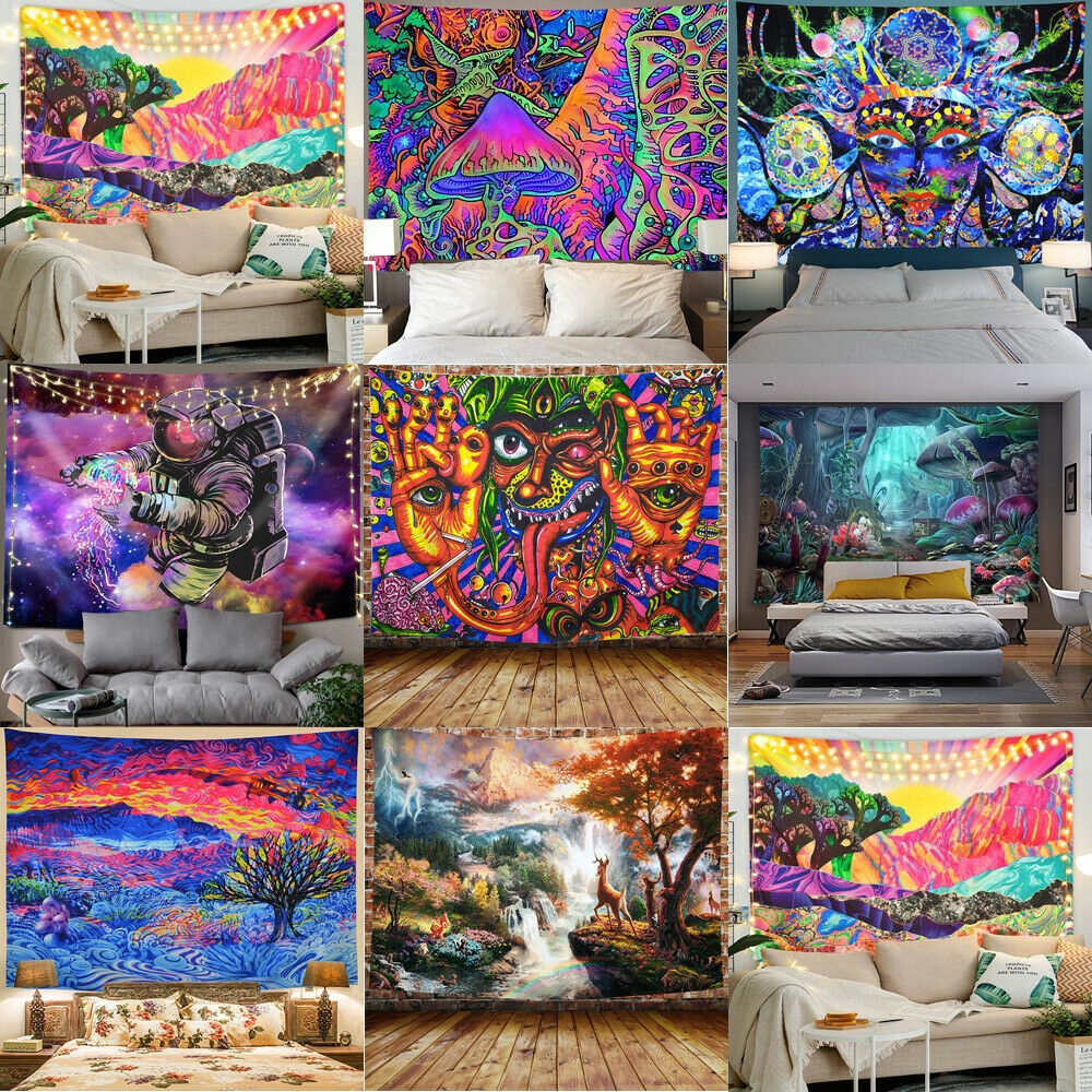 Facy Gedrukt Wandtapijten Psychedelische Mount Monster Tapestry Art Wall Opknoping Thuis Deken Decor Tapestry