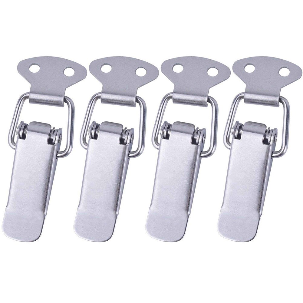 4pcs/pack Buckle Toggle Latch Clasp Catch Door Clamp Stainless Steel Hasp Locking Toolbox Spring Loaded For Closet Hardware