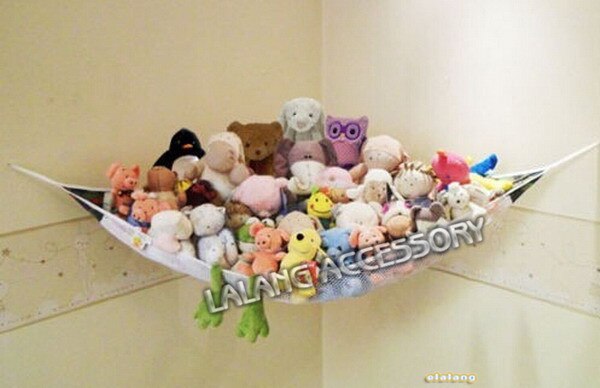 Sac de rangement de jouets pour enfants hamac JUMBO Deluxe animal de compagnie organiser coin peluche jouet hamac Net animaux jouet balançoire