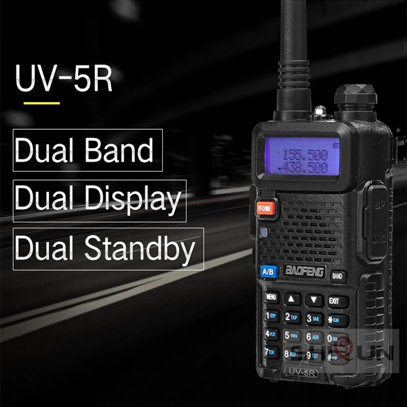 Baofeng UV-5R Walkie Talkie Dual Band 2 Manier Cb Ham Radio UV5R 5W Vhf Uv 5R Hf Transceiver uv 82 Snelle Levering Van Polen Eu
