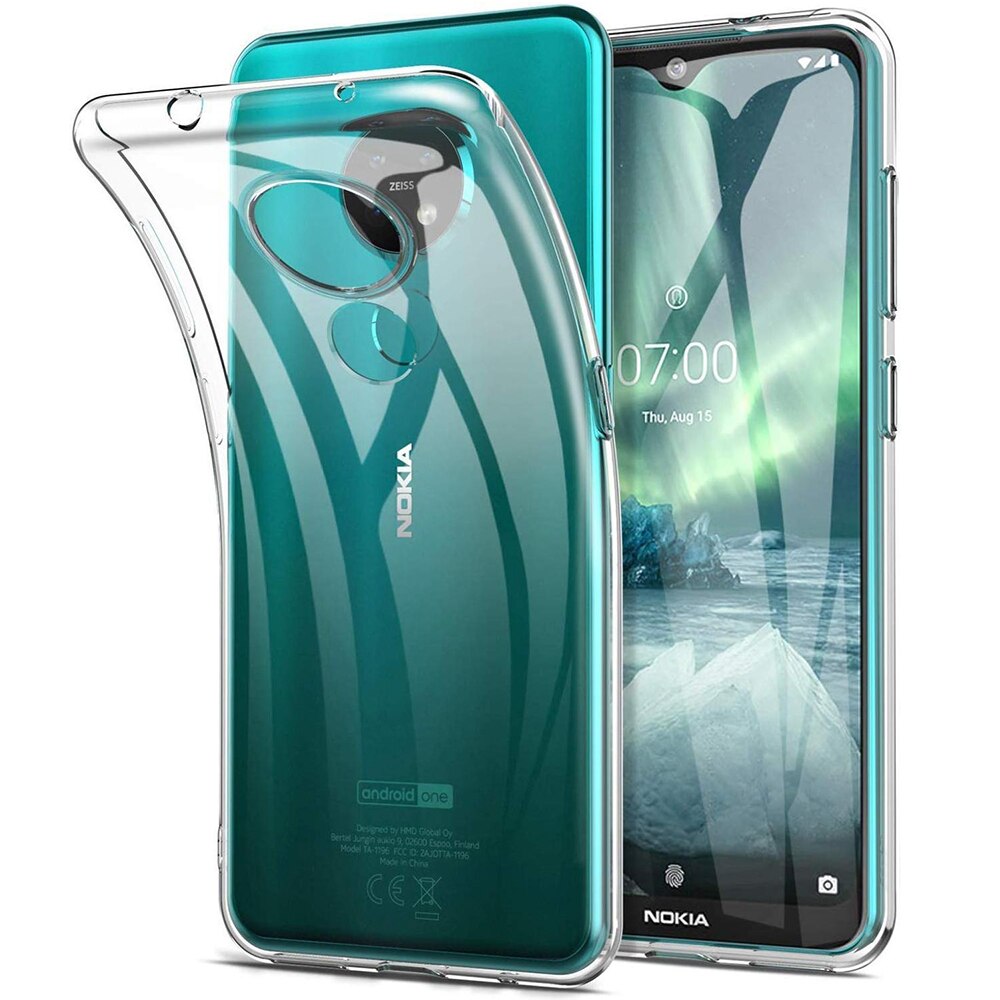 Fall Für Nokia 7,2 6,2 4,2 2,2 5,3 8,3 TPU Silicon Klar Ausgestattet Bumper Soft Case für Nokia 2,3 5,3 8,3 Transparent Zurück Abdeckung