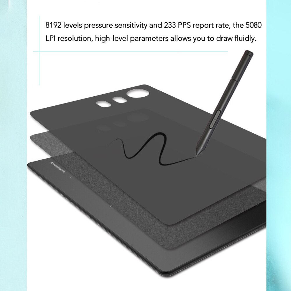G20 Graphic Tablet 8192 Levels Digital Drawing Tablet with No need charge Pen Ultralight Grafische Tablet
