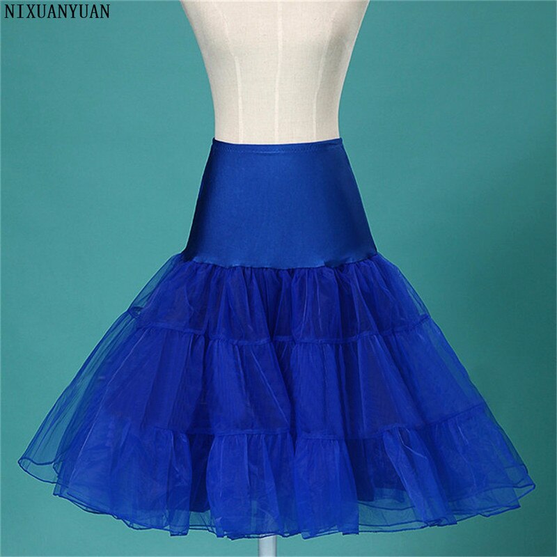 Sommer Kurz Organza Petticoat Krinoline Jupon Ballkleid-hochzeits-Petticoat Hochzeit Zubehör Reifrock Unterrock Rockabilly Ballettröckchen