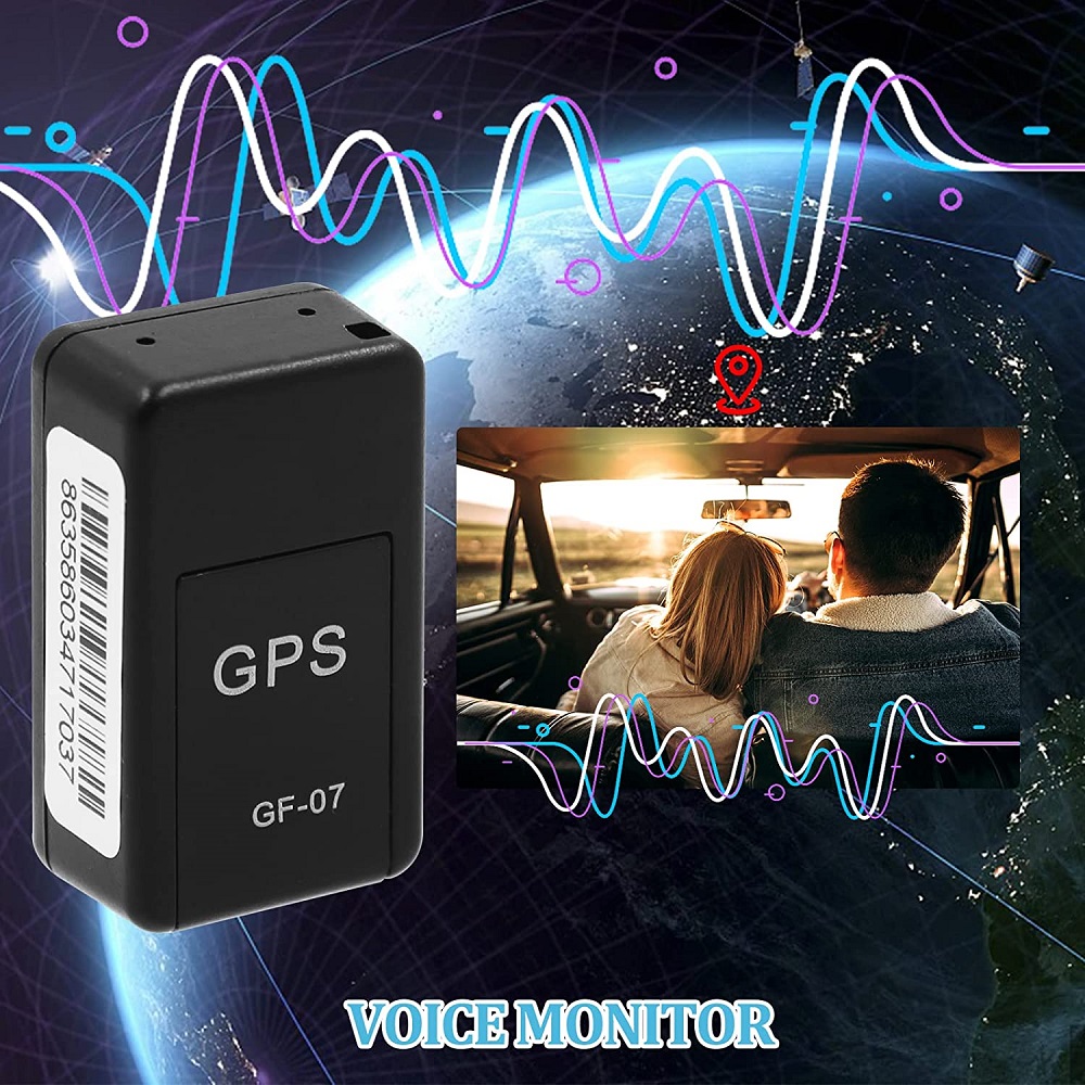GF-07 Mini rastreador GPS multiusos para coche, seguimiento en tiempo Real, localizador antirrobo y perdido, posicionador de mensajes SIM, magnético fuerte