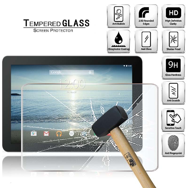Tablet Tempered Glass Screen Protector Cover for Rca 10 Viking Pro RCT6303W87DK 10.1&quot; Anti-Screen Breakage HD Tempered Film