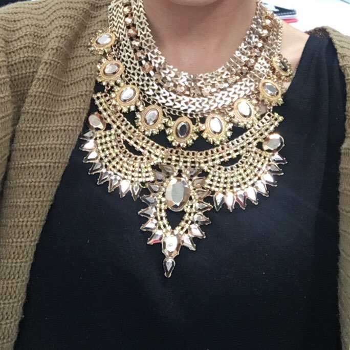 Indian Statement Big Chokers Necklace Women Crystal Large Collar Necklaces Female Big bib Necklace Boho Ethnic Costume Jewelry