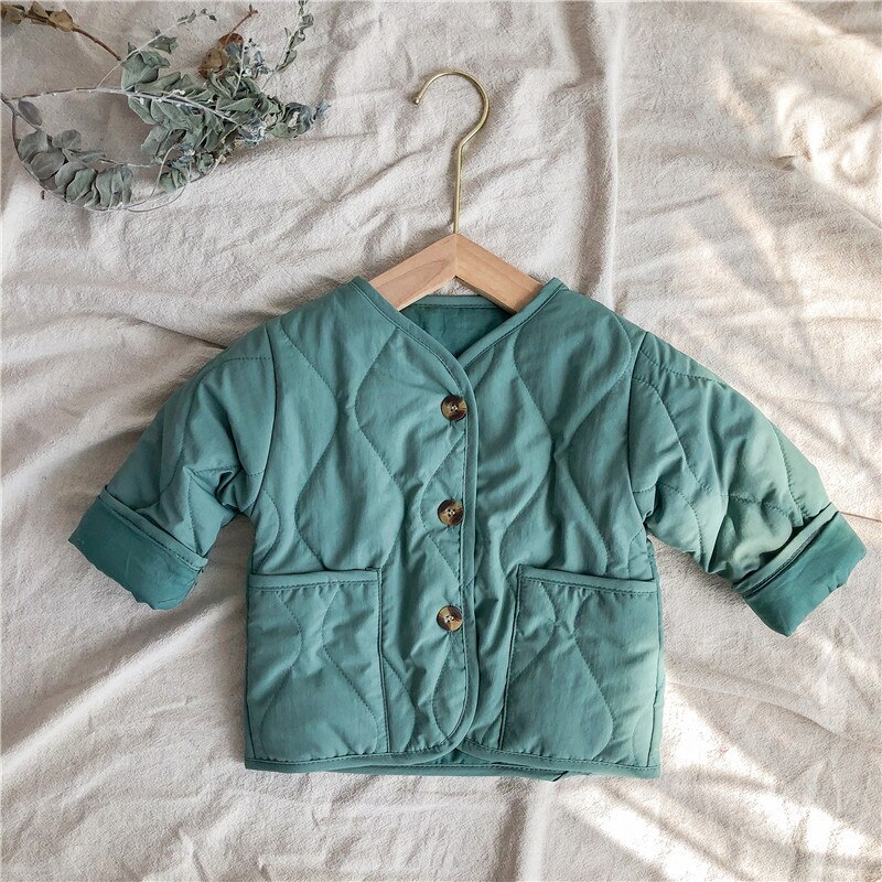Manteau d&#39;hiver pour bébé fille, adorable veste à manches longues, vêtements d&#39;hiver pour petite fille: Light green / 3T