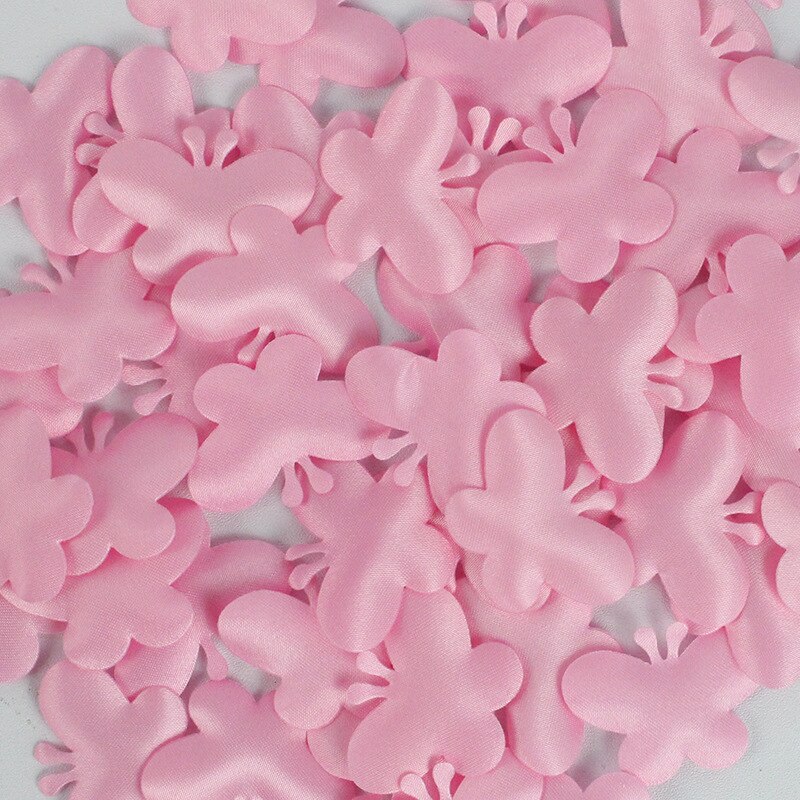 Pétales de papillons artificiels, 3.5 cm, 100 pièces, à poser à la main, pour arroser le lit, décoration pour salle de mariage: Rose