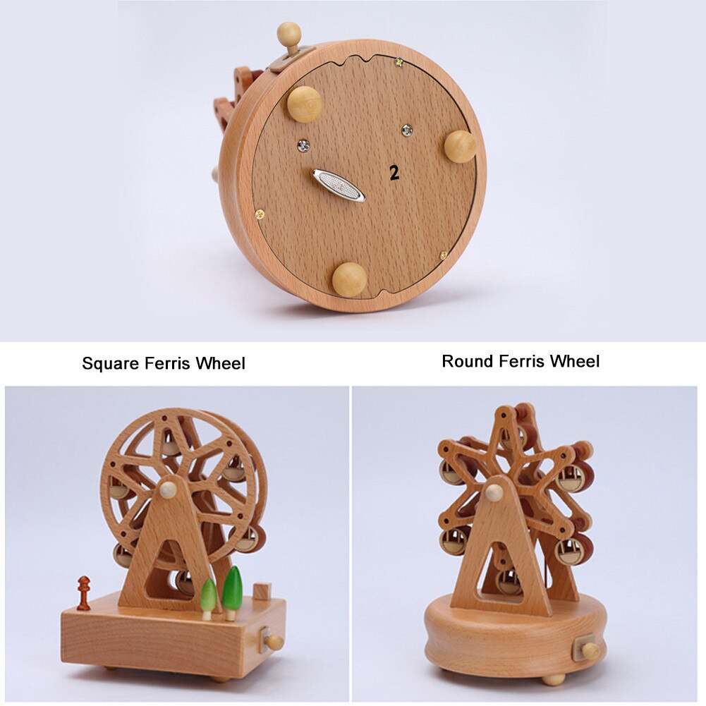 Wood Music Box Musical Clockwork Toys Children Girls Handmade Craft Free Engraved Birthday Home Decoration Accessories