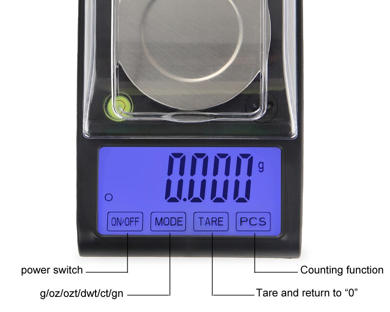 50g 0.001g Kitchen medicinal material spices Scale High Precision Carat Scale LCD Digital jewelry Diamond Scale Gold Lab Balance