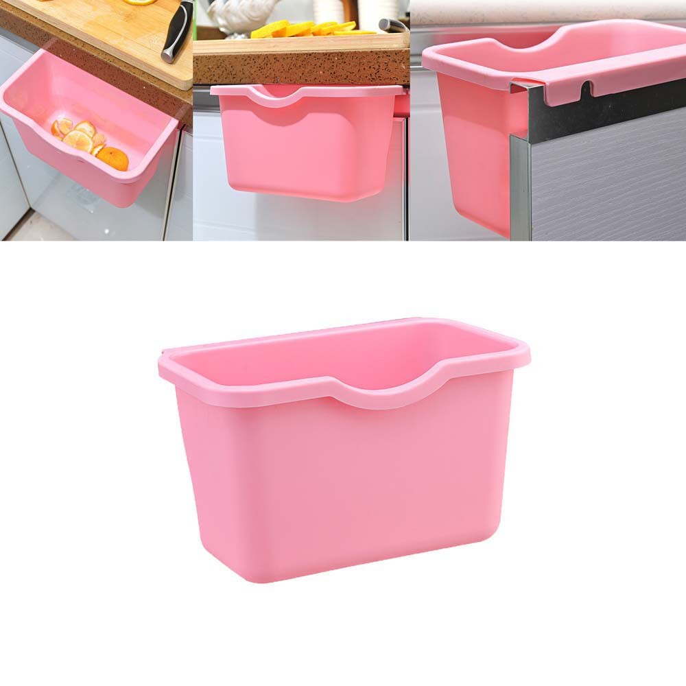 Multifunction Environmental Hanging Kitchen Cabinet Door Trash Rack Style Storage Garbage Boxs Container Desktop Trash Bin