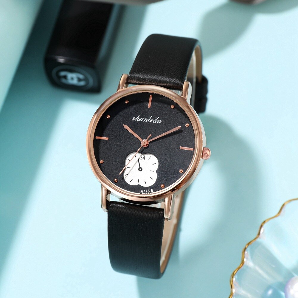 Klavertje Vier Luxe Dames Mode Quartz Horloge Strass Armband Horloge Armband Dames Jurk Horloge #: 02