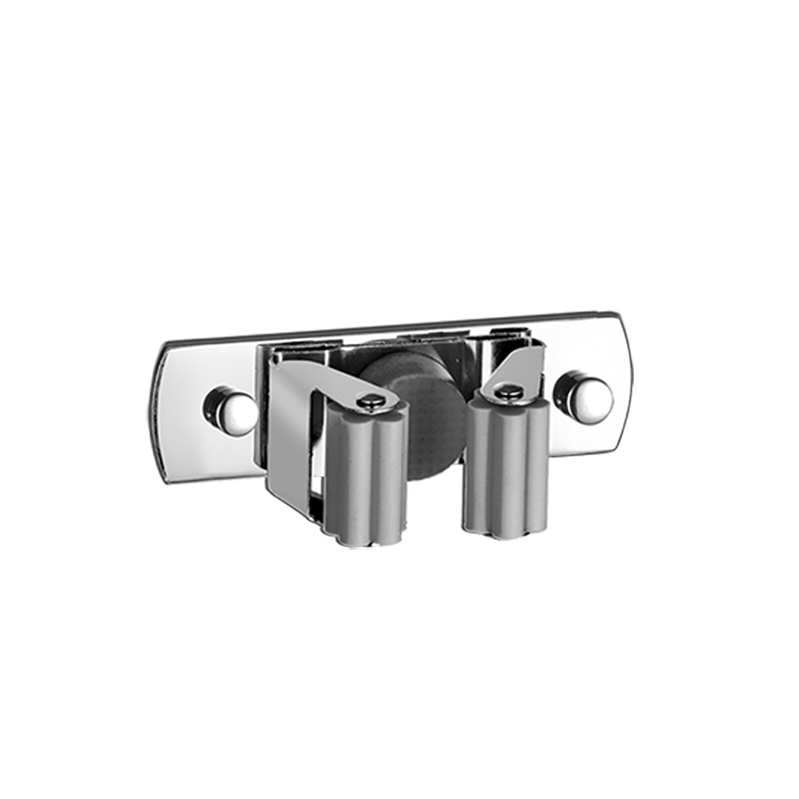 Bezem Houder Zware Praktische Clip Mop Organizer Wall Mount Haak Roestvrij Staal Opslag Ruimtebesparend Hanger Multifunctionele: gray1