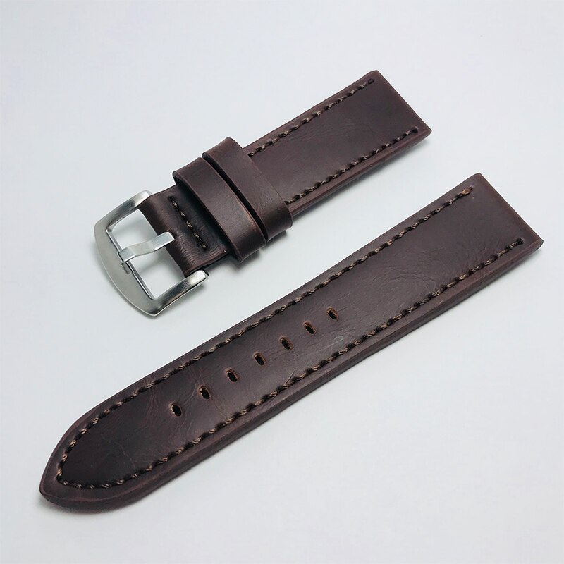 Cinturino Orologio Pelle Lungo XXL 18-24mm Nero - Adatto A Polsi Grandi (fino A 270mm) - Foto 2