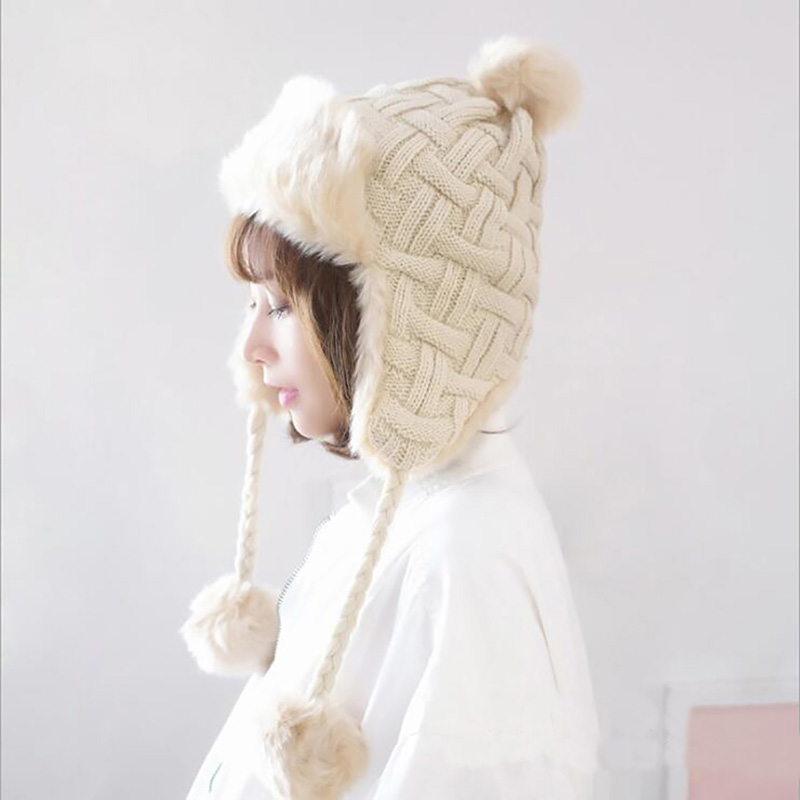 Gorro de aviador de invierno para mujer, de piel sintética, estilo ruso, con orejeras, estilo vintage, estilo piloto, aviador, trampero, con orejeras.