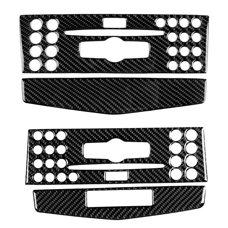 Voor mercedes-benz-c-klasse  w204 koolstofvezel centraal bedieningspaneel navigatie cd-paneel decoratieve afdekking