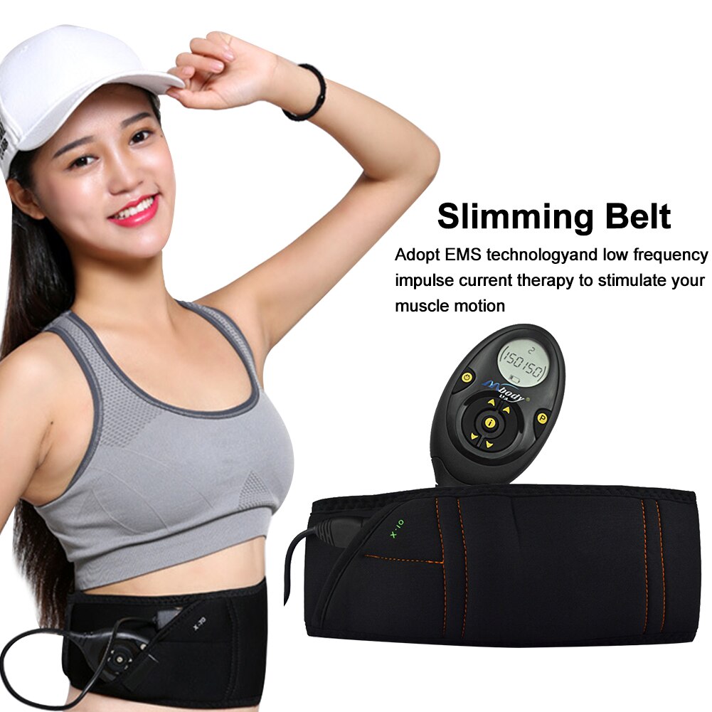 Taille wickeln Abnehmbare Abnehmen Gürtel Schwarz 220W Bauch Massagegerät USB Ladung Einstellbare Modi Ergonomische Elektrische Vibration 3,7 V