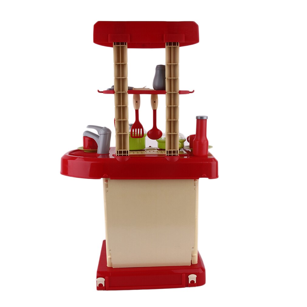 Multifunctionele Kinderen Spelen Speelgoed Meisje Baby Speelgoed Grote Keuken Koken Simulatie Tafel Model Gebruiksvoorwerpen Speelgoed: Default Title