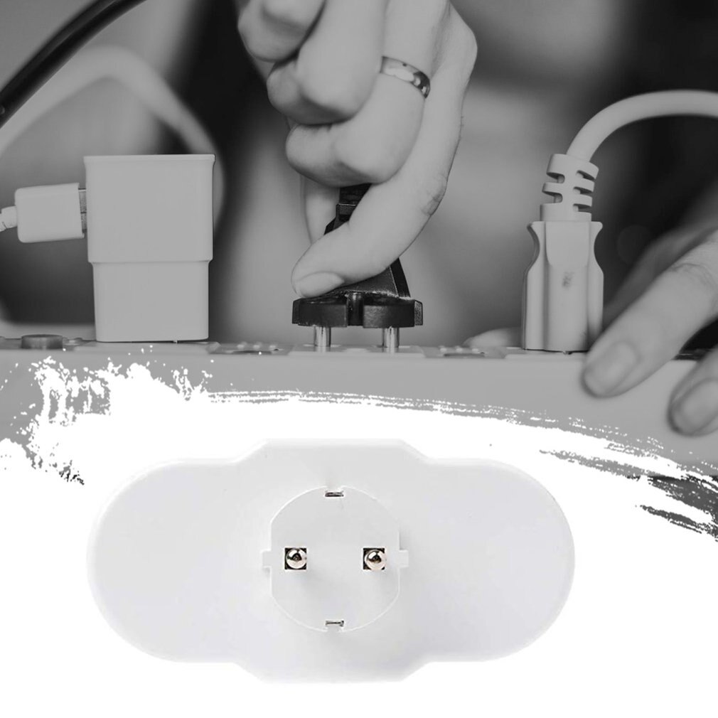 EU Type Conversion Socket 1 to 4 Way EU Standard Power Adapter Socket Traveling Socket AC 110~250V Russian Conversion Plug