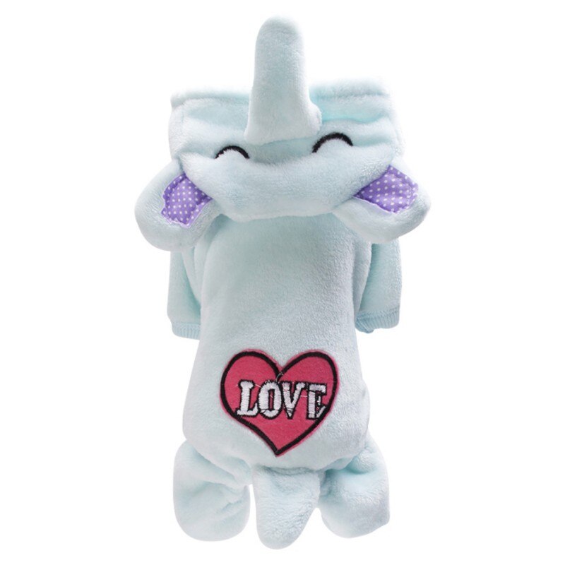 Dog Clothes For Chihuahua Pet Bear Pig Costume Puppy Hoodies Rabbit Dog Coat Jacket Rabbit Pajamas Clothes Pug Bulldog ~: Sky Blue / L