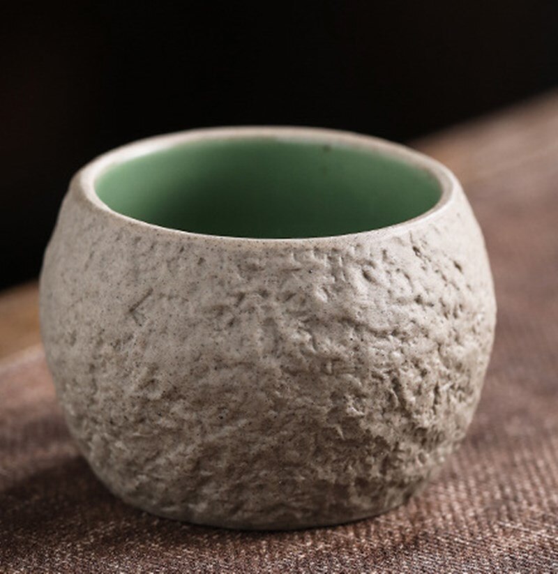Vintage te skål japansk grov keramik tekop retro keramisk kontor mester kop til puer