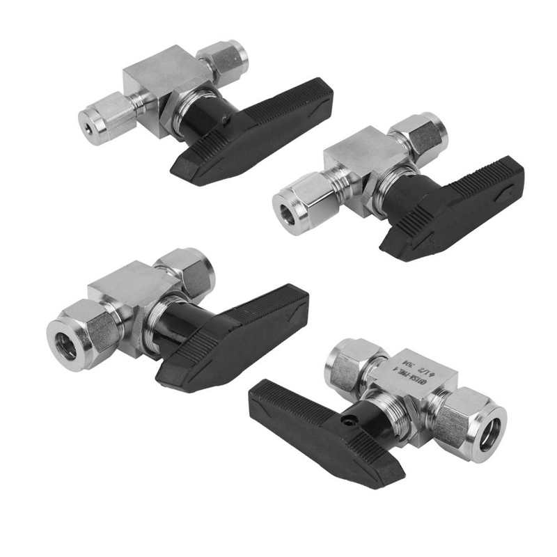 SS-44S6 Stainless Steel Valve High Pressure Needle Flow Control For Water Gas Liquid 1/8 1/4 3/8 1/2 High Pressure Ball Valve