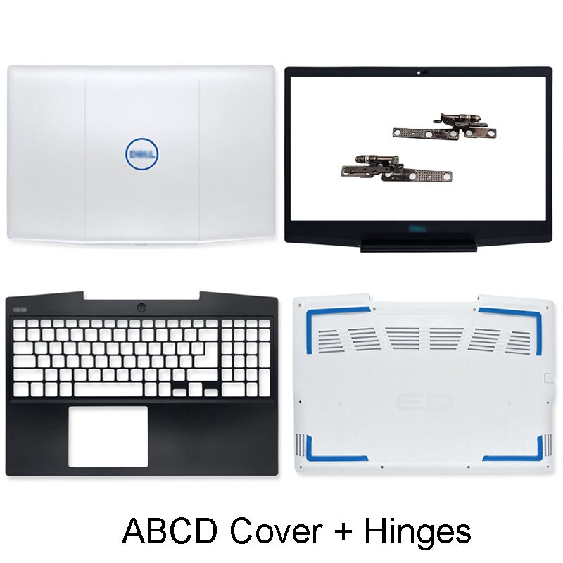 For Dell G3 3590 Series 03HKFN Laptop Back Cover Front Bezel Palmrest Bottom Case Hinges A B C D Cover White