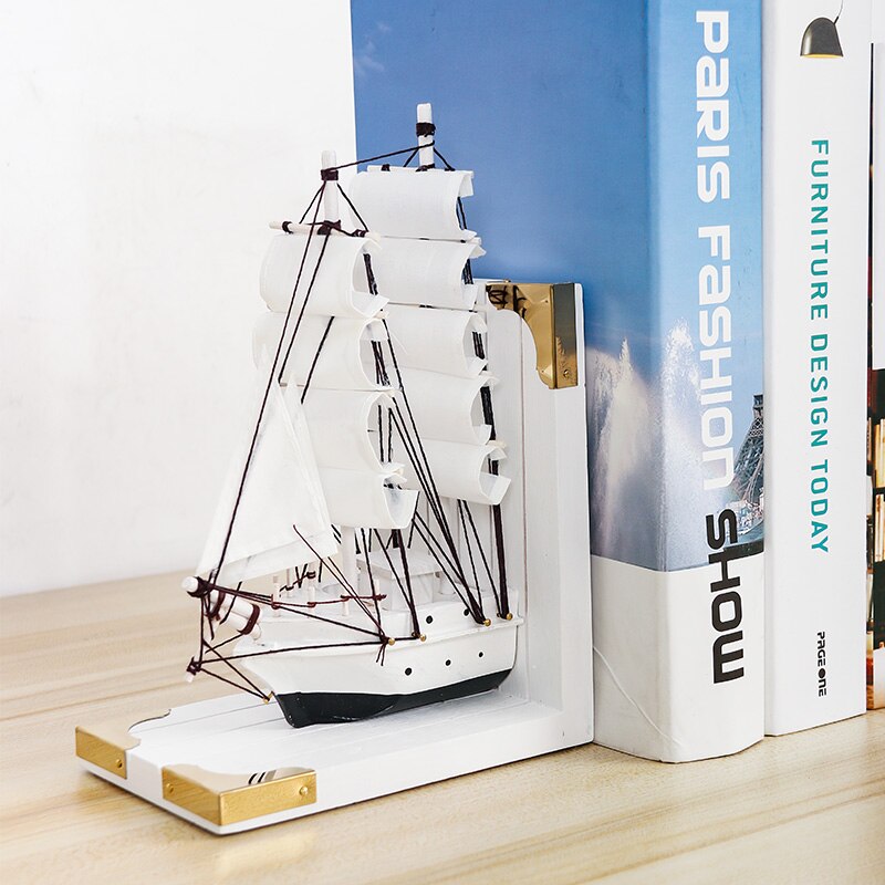 Estantería de estilo nórdico de Color sólido, libros creativos hechos a mano, modelo de navegación de escritorio de oficina para decorar la estantería