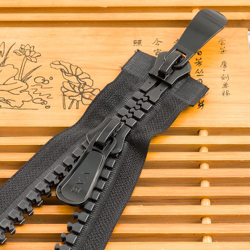 No. 20 zip Double-headed double-open zipper strip Cotton coat plastic long down jacket shed zipper Garment accessories RT016