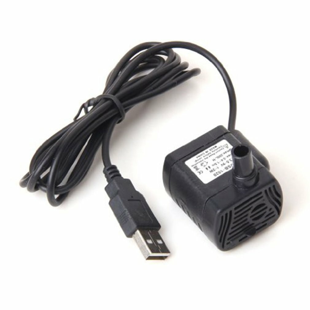 Støjsvag usb mikro dykpumpe  dc3.5v-9v 3w akvarie akvarium springvandsdam dyk vandpumpe til havens fiskedam
