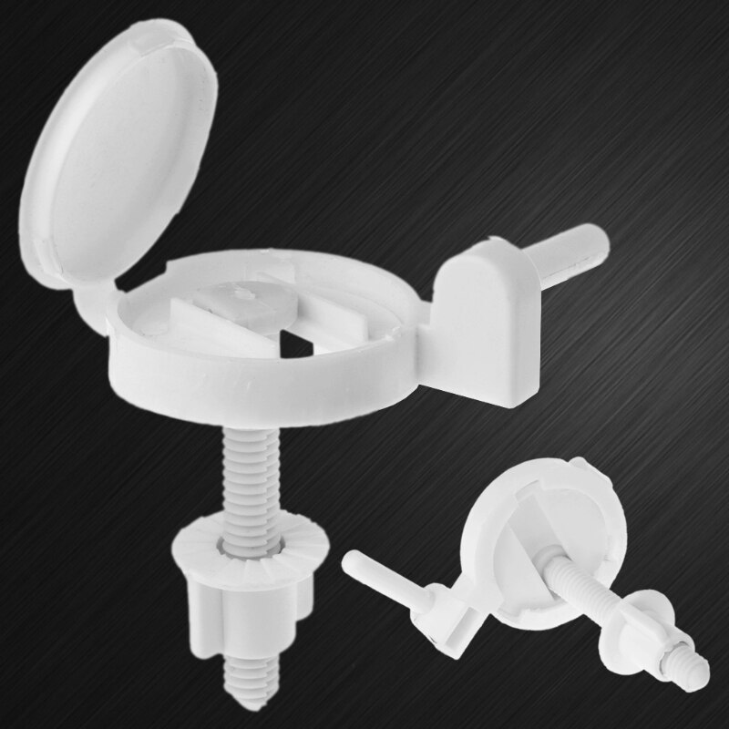 2 Stuks Plastic Toiletbril Schroeven Bevestigingen Fit Toiletbrillen Scharnieren Reparatie Tools K3KA
