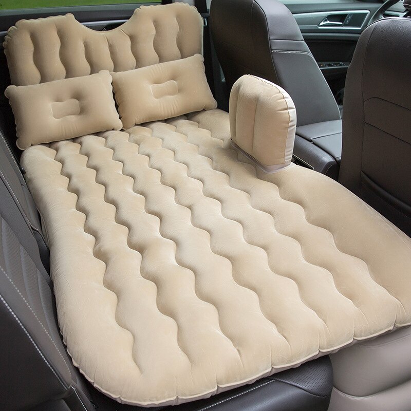 Car Travel Bed 12V inflatable portable car mattress Multi-function Car Car Bed with Head Gear Air Bed Travel Inflatable Bed