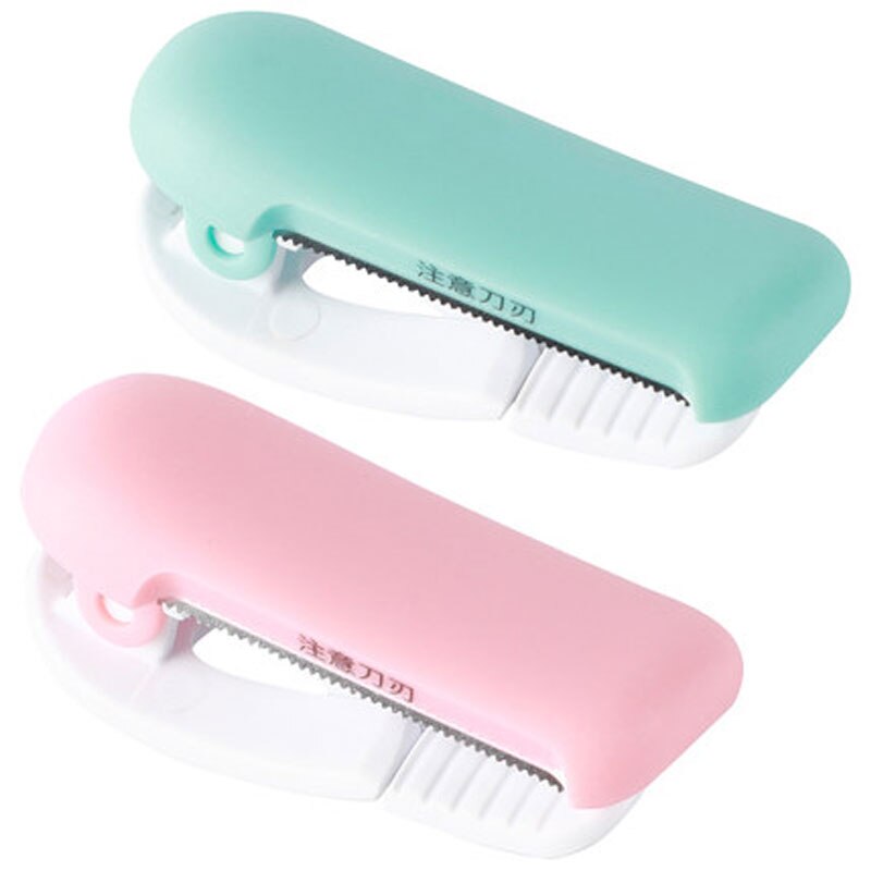 1PCS Cute Japanese Stationery Mini Washi Tape Dispenser Kawaii Portable Plastic Office Scotch Tape Cutter School Supplies