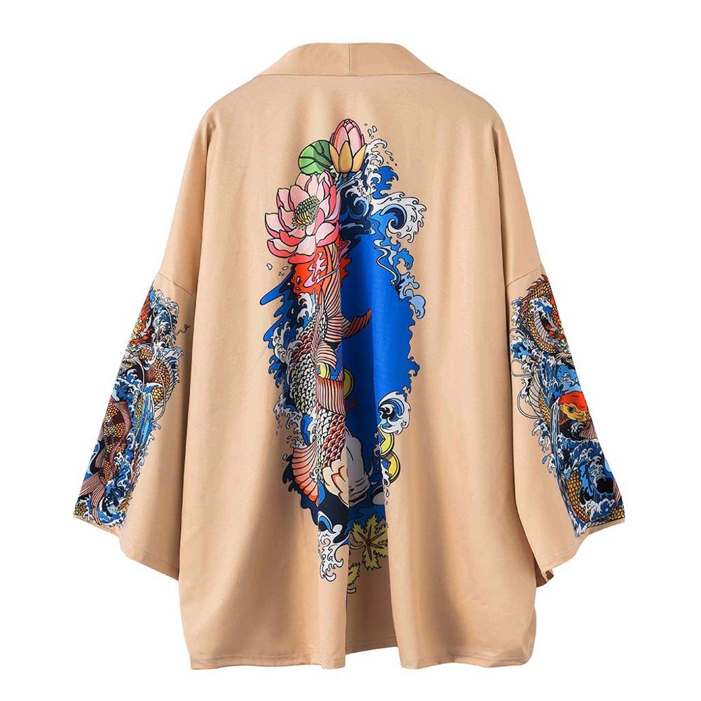 Kimono japonés tipo Cárdigan para hombre, Haori Yukata, disfraz de Samurai, ropa de Samurai, Kimono, chaqueta, ropa de calle informal para hombre, camisa Yukata Haori