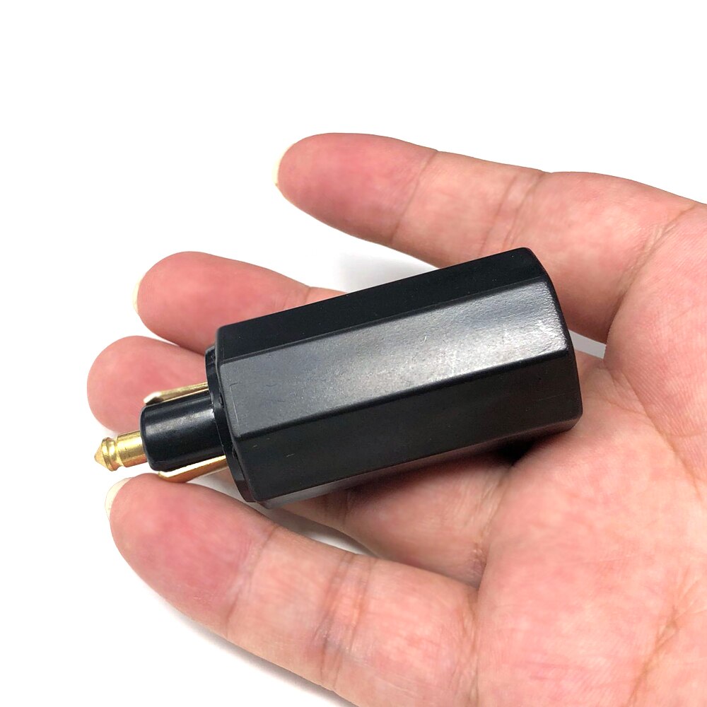 Male Hella DIN Socket to Standard Female Cigarette Lighter Adapter