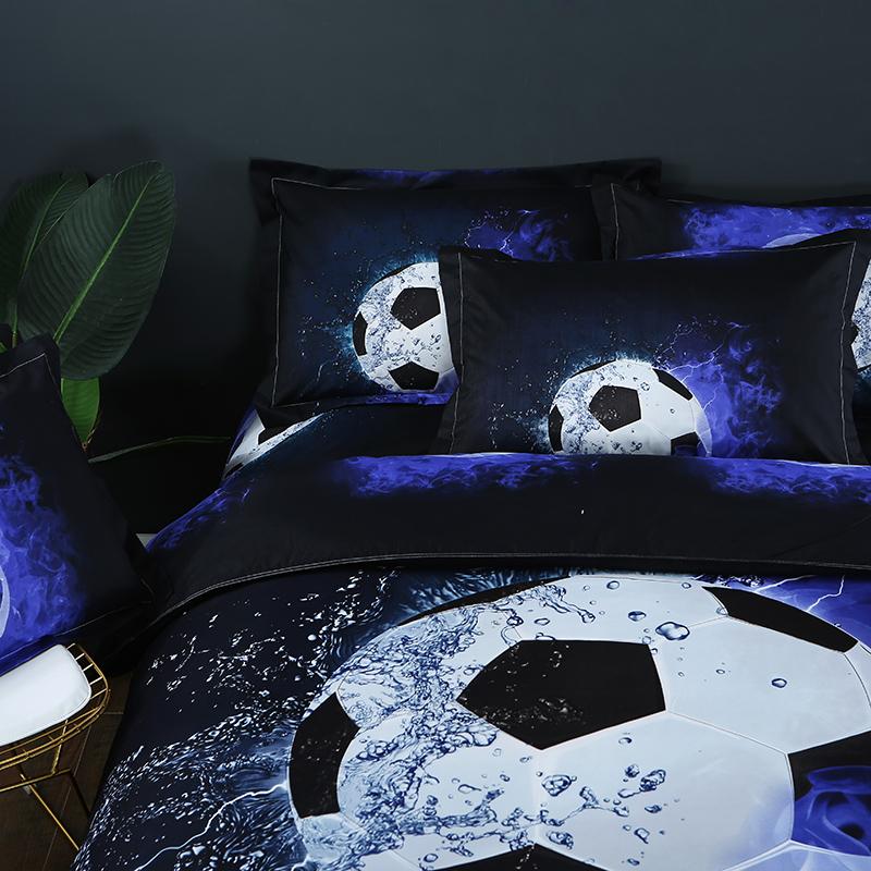 Jsport Serie Psychedelische Beddengoed Set Voetbal Basketbal 3D Gedrukt Beddengoed Dekbedovertrek Set Zachte Thuis Slaapkamer Decoratie