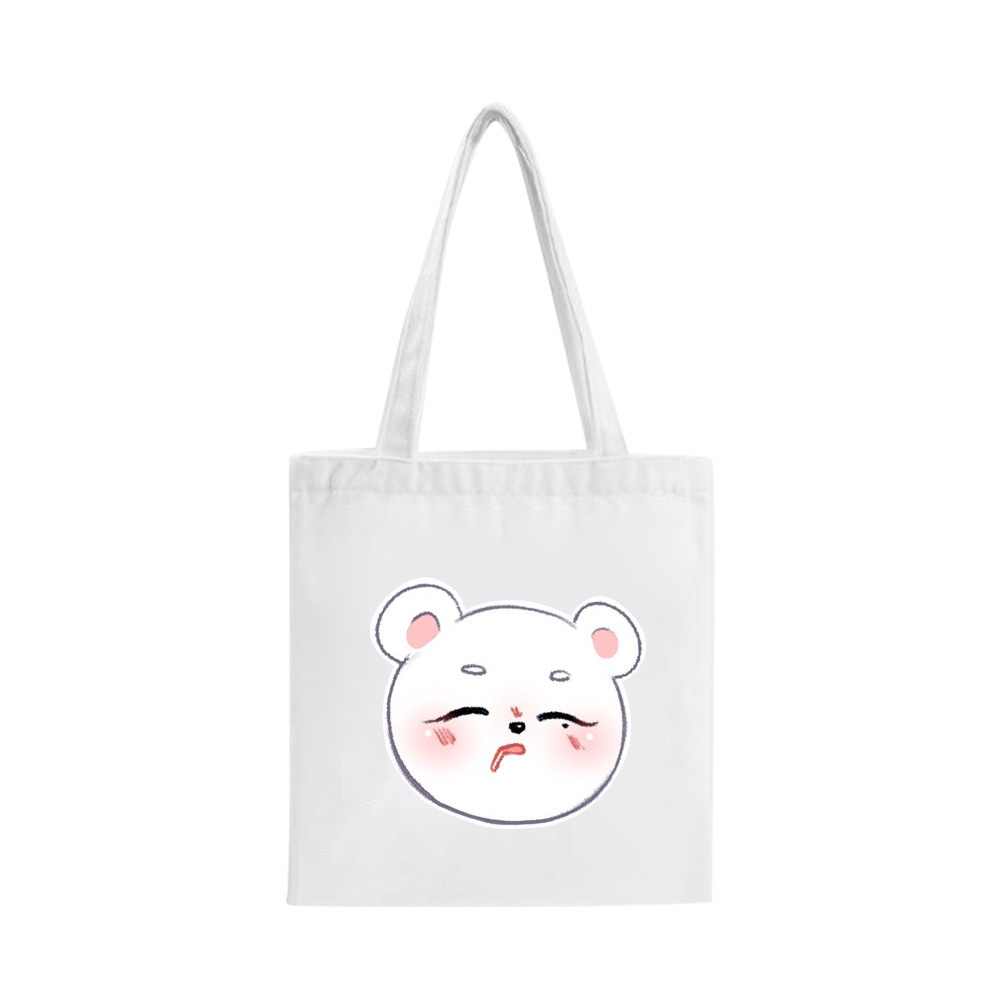 Stray Kids Tote Bags SKZOO Canvas Shoulder Bag HAN BANG CHAN CHANGBIN FELIX SEUNGMIN HYUNJIN LEE KNOW Shopper Bolsas Handbag: 08