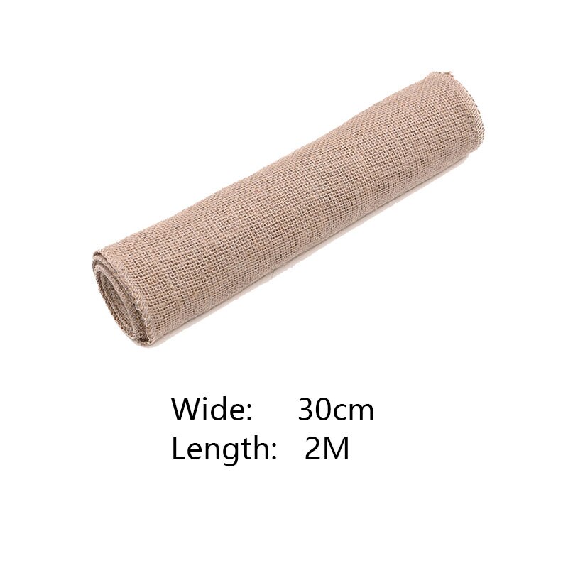 Säckväv band jute band 30cm naturligt vintage jute rep för att slå in rustikt dekorativt julband gör-det-själv heminredning: 30cm